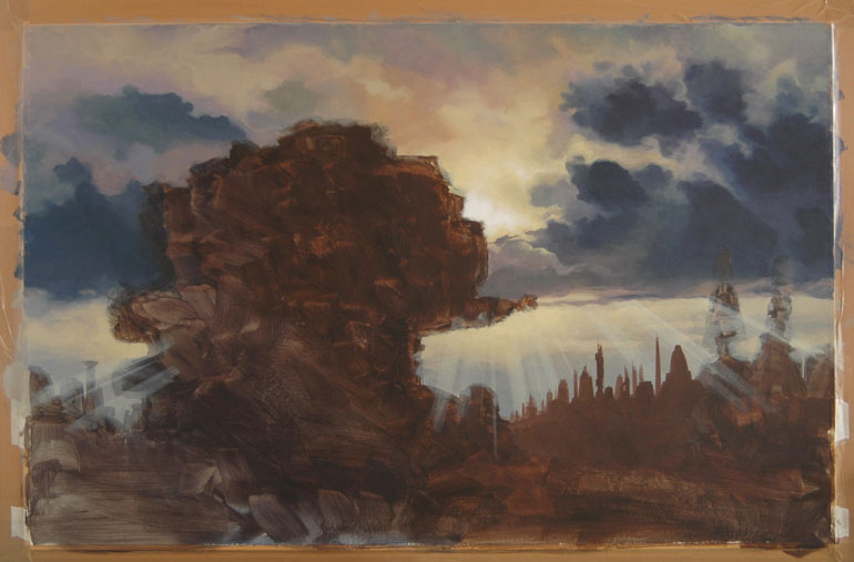 Début réalisation décor