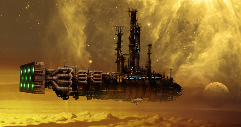 vaisseau Spatial Arthur Qwak Illustrateur