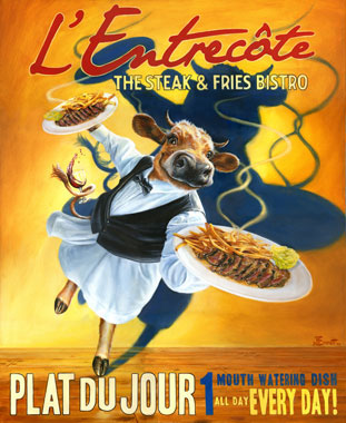 Illustration pour les restaurants Entrecôte