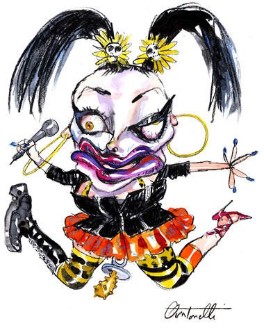 Caricature Nina hagen