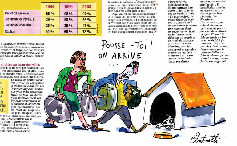 Illustration humoristique sur le logement