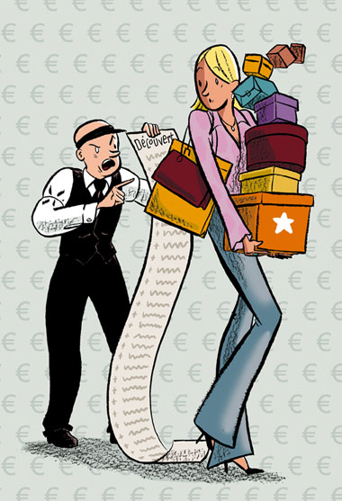 Illustration shopping mode Cosmopolitain