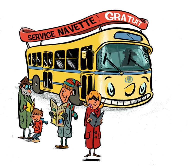 Visuel bus navette jeunesse édition