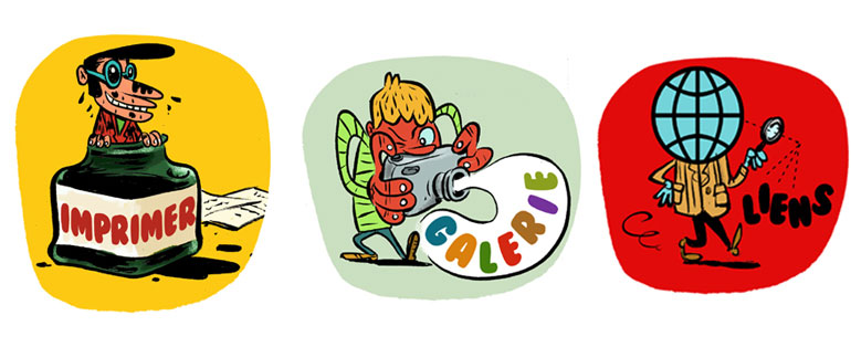 Rubriques web illustrées