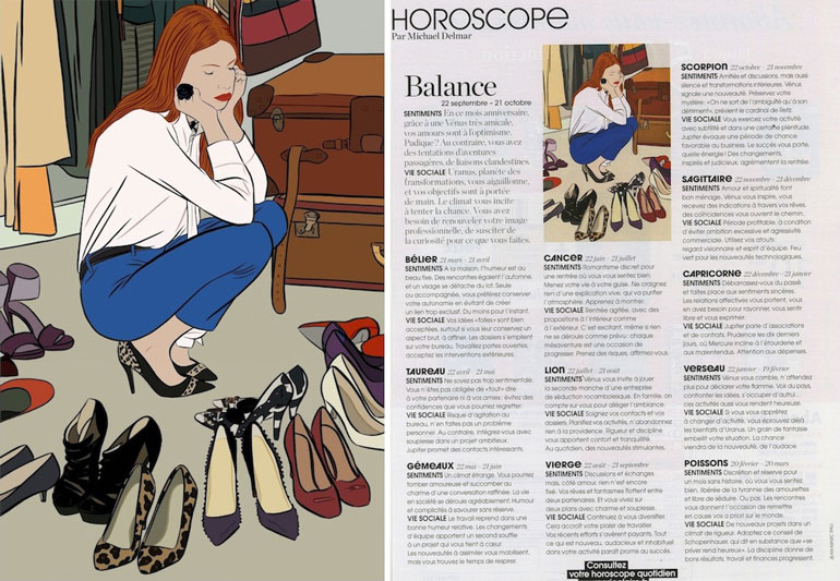 Illustration pour le magazine Marie Claire