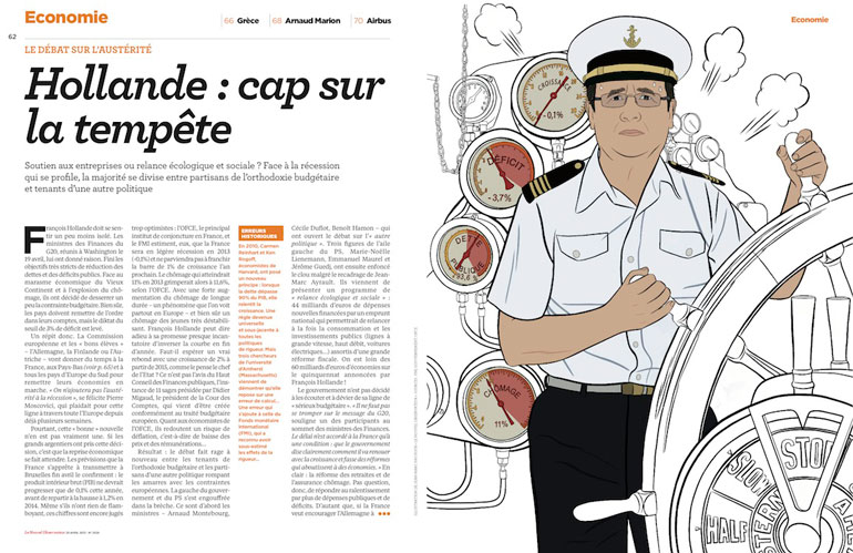 Illustration pour le Nouvel Observateur