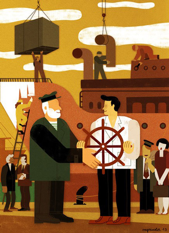 Dessin pour le magazine Investisseurs