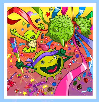 Illustration ticket à gratter jeu en ligne