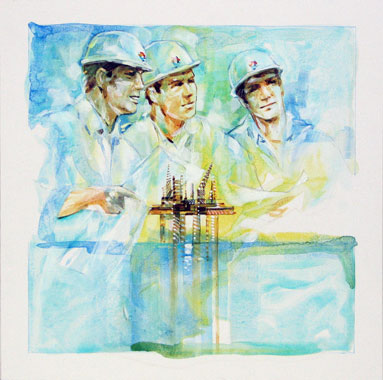 Illustration entreprise journal interne total