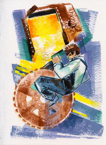 Illustration éditeur dessin de presse