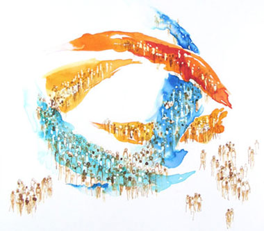 Illustration de presse journal interne Total