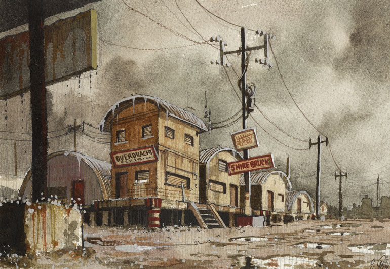 Illustration fantastique ville