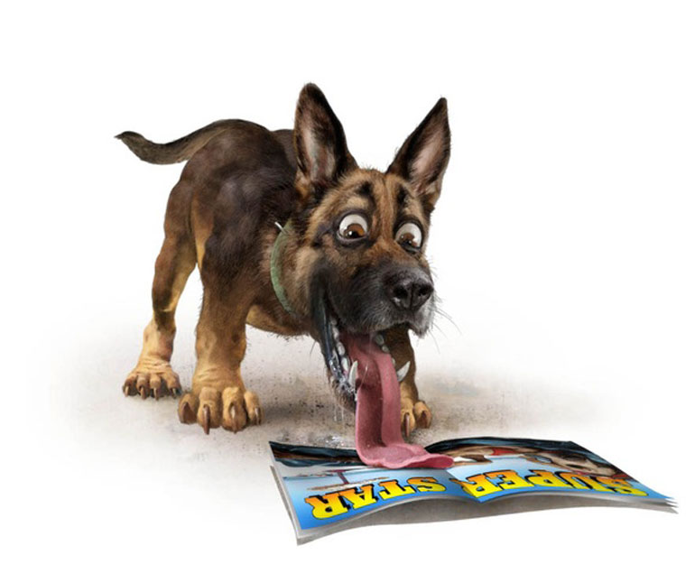 Illustrateur 3D chien Berger allemand