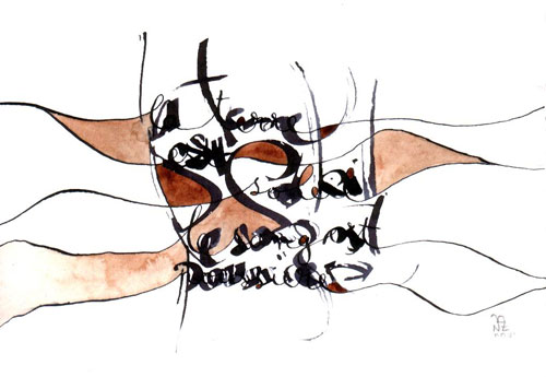 calligraphie la terre